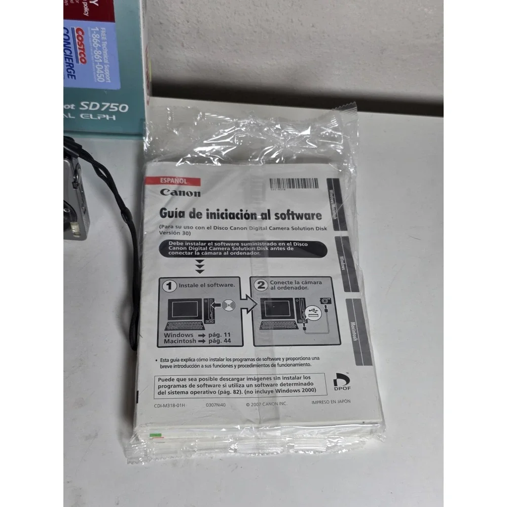 Canon PowerShot Digital ELPH Silver SD750 Digital Camera Battery Charger SD - Picture 5 of 15